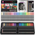 HIFORNY 55PCS Colored Pencils Set for Adults – 50 Soft Core Colored Pencils with Sketchbook, Coloring Book, Blender, Sharpener & Color Chart – in Gift Box & Zipper Case