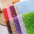 A5 Size Colorful Textured Fabric Art Paper And Textured Fabric Mesh. 10PCS For Handicraft Production, Junk Journaling Supplies, Card Making, Collage Art Decoration(snowy mesh)
