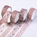 DIVERSEBEE Pastel Washi Tape Set, 5 Rolls Decorative Scrapbook Tape, Cute Craft Tape, Scrapbooking Bullet Journal Supplies, Bible Journaling, Planner Accessories, Gift Wrap Tape (Nature)
