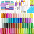 Polymer Clay 72 Colors, Modeling Clay for Kid Sets - Includes Sculpting Tools and Accessories with Storage Case - Ideal Holiday Gift for Children, Adults and Beginners