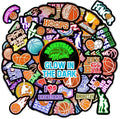 70 PCS Neon Basketball Water Bottle Stickers for Kids, Glow in The Dark Vinyl Decals for Laptop Skateboard Phone Case, Teens Adults Boys Girls Colorful Sports Decor