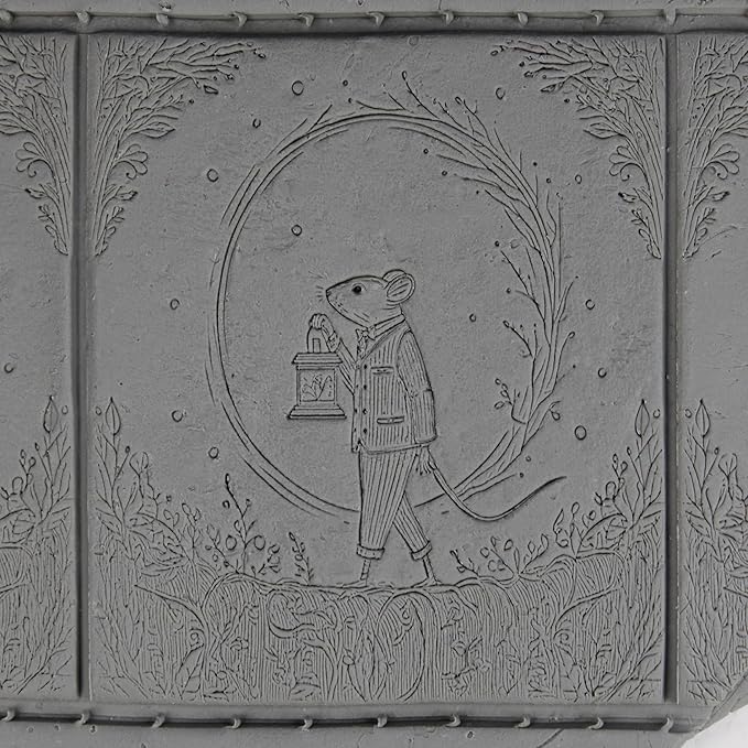 Mouse Clay Texture Roller (4") - Storybook Set #01 - Embossing Pattern Roller for Polymer & Ceramic Clay, Pottery & Crafts