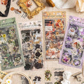 309 Pcs/24 Sheets Stickers for Scrapbooking,Scrapbook Flower Stickers for Scrapbooking Art Journal Bullet Journal Accessories