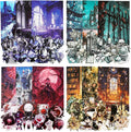 Gothic Banquet Scrapbook Stickers Pack - 120 Gothic Ephemera Designs for Journal, PET/Cardstock/Lightweight Paper, Aesthetic Dark Academia Decor