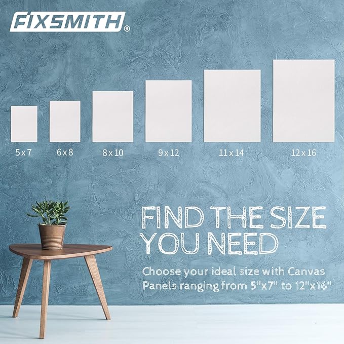 FIXSMITH Canvas Boards for Painting 11x14 Inch, Super Value 24 Pack Paint Canvases, White Blank Canvas Panels, 100% Cotton Primed Canvas for Painting, Painting Art Supplies