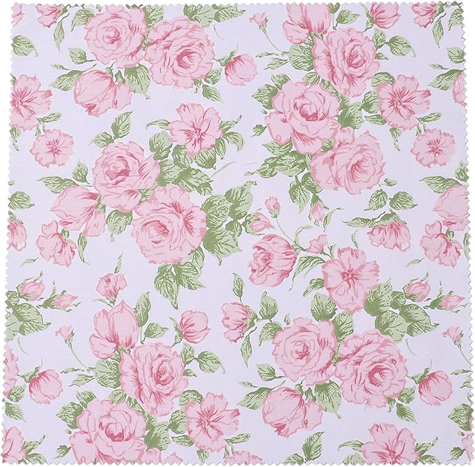 42Pcs 10" Layer Cakes, Pre-Cut 10x10 Fabric Quilt Squares Bundles for Sewing Patchwork, Quilting Supplies, Layer Cake Fabric for Quilting 10 inch - Pink