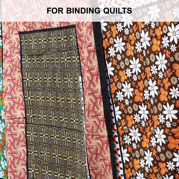 Bias Tape Double Fold 1 inch, Double Fold Bias Binding Tape 55 Yards (Black) and 4 Pieces Sewing Fabric Chalks for Crafts, Sewing, Seaming, Hemming, Piping, Quilting.