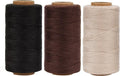 Lusecarl Polyester Thread 110 Yards Each Spool for Hair Extensions 3 Rolls Hair Weave Sewing Threads for Hand Sewing, Hair Extensions, Making Wigs DIY (3 Thread, 3Color)