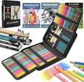 KALOUR 106 Coloring Sketching Kit Set - Art Supplies with Sketchbook & Watercolor Paper - Include Drawing Tutorial, Watercolor,Colored,Metallic,Fluorescent,Sketch Pencils - for Artists beginner