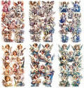 60-Piece Vintage Holographic Cherub Angel Fairy Scrapbook Stickers – Waterproof Transparent Decorative Sticker Pack for Journals, Planners, DIY Crafts, Gifts & Albums, Scrapbooking & Cardmaking