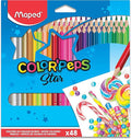 Maped - Color'Peps Triangular Colored Pencils - 48 Pack - Vibrant Colors.