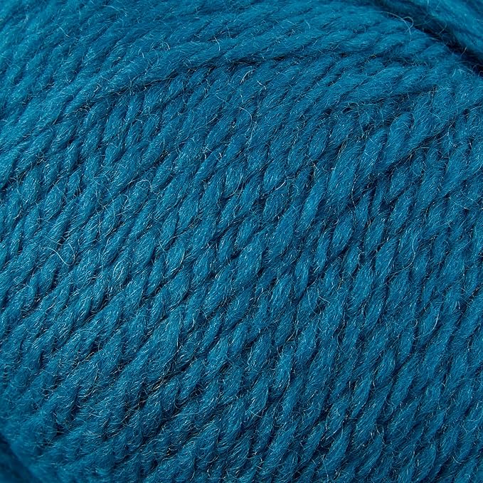 100% Merino Wool Yarn 3-Ply Luxurious and Soft Yarn for Hand Knitting & Crocheting (Jazz Blue,3Balls)