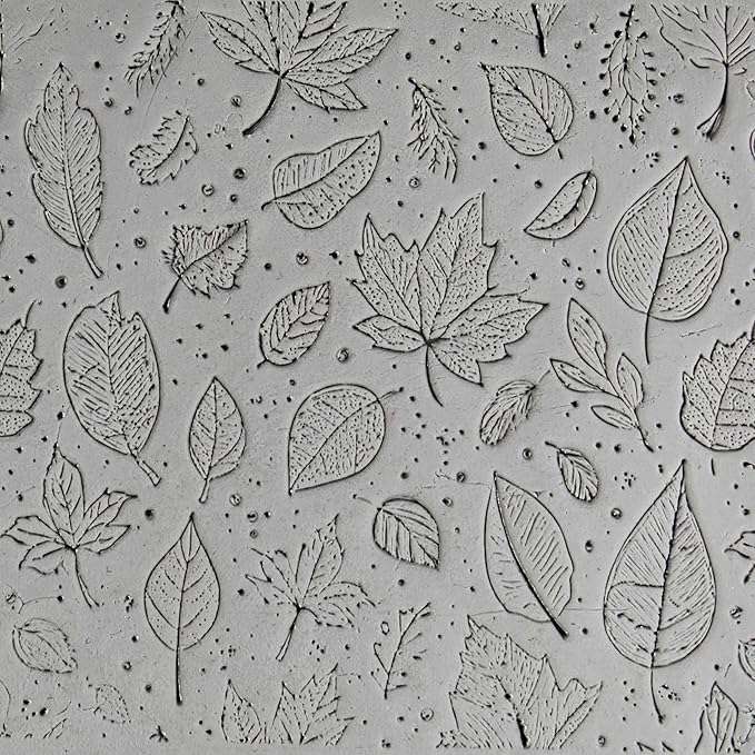 Ultimate Seamless Meadow 8-Set Clay Texture Rollers (4") - Seamless Meadow Set #01 - Embossing Pattern Rollers for Polymer & Ceramic Clay, Pottery & Crafts