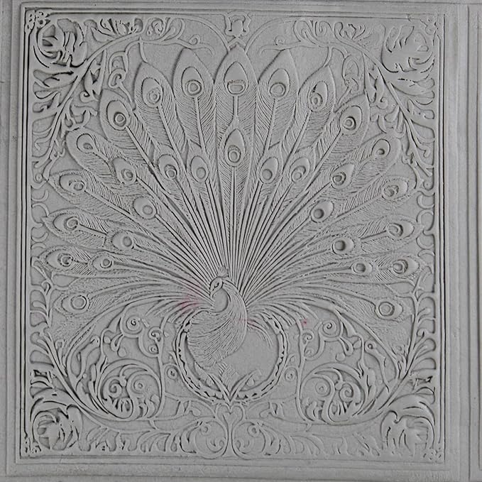 Peacock Clay Texture Roller (4") - Bird Set #01 - Embossing Pattern Roller for Polymer & Ceramic Clay, Pottery & Crafts
