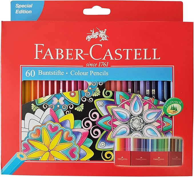 Faber Castell Premium Color Pencils, 60 colour