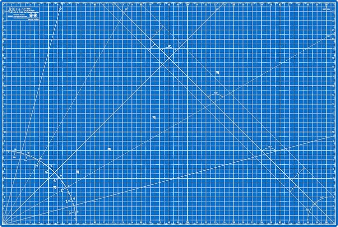 Elan Cutting Mat A1 Blue, Large Self Healing Cutting Mat 24 x 36 Inch, 5-Ply Craft Board Blue, Hobby Board for Crafts 24x36 Inch