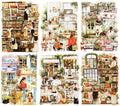 120PCS Cozy Daily Life PET Stickers Set, Character and Aesthetic Scenes for Scrapbooking, Journaling, and DIY Crafts
