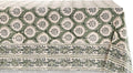 ATOSII Kari Green 100% Cotton Rectangle Boho Fall Tablecloth, Handblock Floral Table Cloth Linen for Kitchen Dining I Parties Wedding Outdoors Christmas Thanksgiving I 72 X 120 Inches I 10 Seater