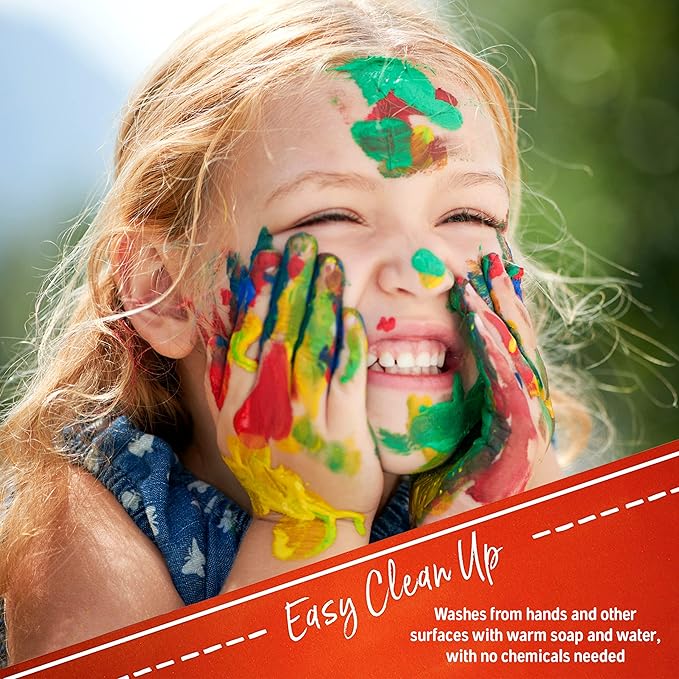Acrylic Paint Set for Adults and Kids - 60 Pack of 12mL Paints with 3 Art Brushes, Non-Toxic Craft Paint for Easter Eggs, Ceramic Rock Paint - Art Supplies