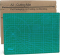 Self Healing Cutting Mat with Grid for Handmade Paper Cutting, Leather Crafts, Carving, Desktop Protectors 5-Ply Quilting Board A2-60x45x0.3cm(23.62x17.72x0.118in Green)