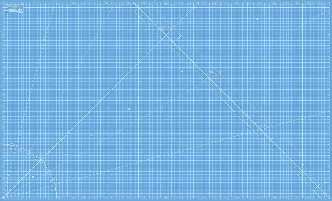 Elan Cutting Mat 36x60 Blue, Extra Large Self Healing Cutting Mat 36 x 60 Inch, 5-Ply Craft Board Blue, Hobby Board for Sewing and Quilting