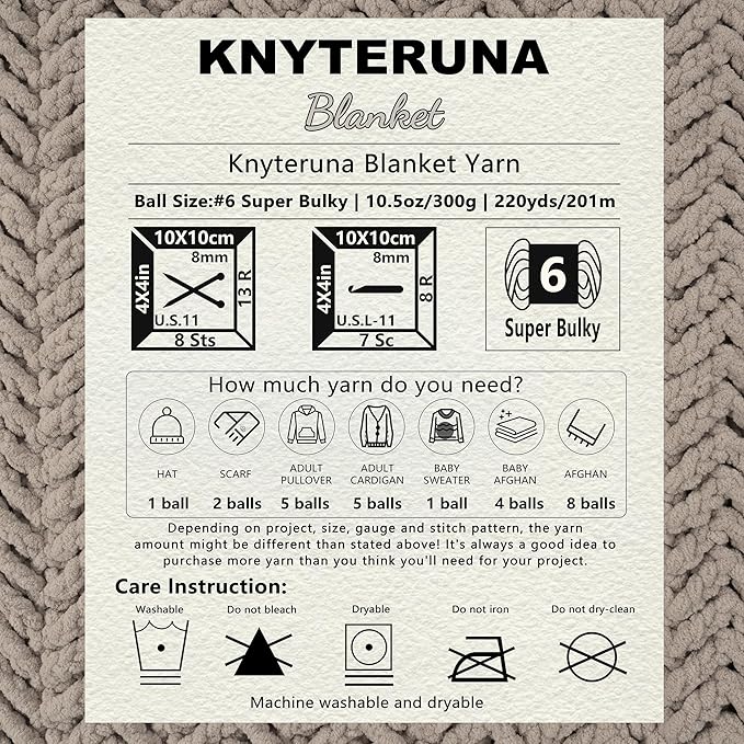 #6 Super Bulky Blanket Yarn for Crocheting - 4 Skeins(Each 10.5oz/300g, 220yds/201m), Chunky Chenille Thick Plush Big Soft Yarn for Crocheting Knitting Blankets, Indigo