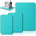 3 Pcs Sewing Machine Muffling Mat Pedal Mat Sewing Machine Pad No Slip Rubber Stay in Place Mats for Calms Vibration(Blue Black,15 x 20 Inch,14 x 9 Inch,14 x 11 Inch)