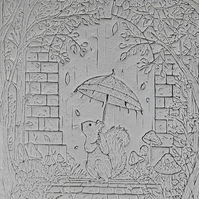 Windy Weather Collection Clay Texture Rollers 4-Pack (4") - Storybook Set #01 - Embossing Pattern Rollers for Polymer & Ceramic Clay, Pottery & Crafts