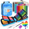 Professional Watercolor Pencils, Set of 72, Studio Collection Artist Pencils, Pre-Sharpened Water Colored Pencils, Firm Texture, Watersoluble, Great Holiday Gifts for Adult or Teens