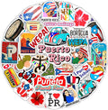 BulbaCraft Puerto Rico Stickers, Puerto Rican Stickers for Water Bottles and Laptop, Gifts for Women & Men