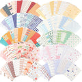 500 Sheets Vintage DIY Scrapbook Aesthetic Paper Supplies Decorative Paper Material for DIY Scrapbook Journal Photo Album Crafts(3.35 x 2.17 Inches,Stylish Style)