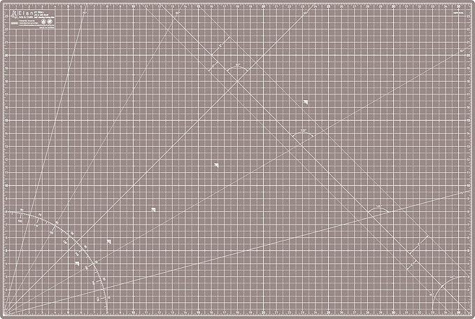 Elan Cutting Mat A1 Black & Taupe, Large Self Healing Cutting Mat 24 x 36 Inch, 5-Ply Craft Board Black, Hobby Board for Crafts 24x36 Inch