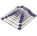 The Quilted Bear Square Quilting Templates – 8 Clear Non-Slip Acrylic Quilt Templates for Precise Fabric Cutting & Stress-Free Machine Quilting - Ideal for Quilt & Sewing Supplies (¾–3")