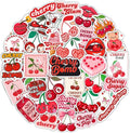 100Pcs Cherry Stickers Waterproof Small for Phone - Cute Fruit Stickers, Red Aesthetic Decals - Cherry Gifts & Party Supplies - Gift for Women & Men