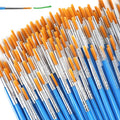 Small Paint Brushes for Crafts, 100 Pcs Art Painting Brushes Round Paint Brushes Set for Acrylic Painting, Mini Paint Brush for Kids Adults Oil Watercolor Rock Painting Body Face Nail Art