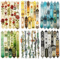 120PCS PET Strip Stickers, Gothic, Rose, Baroque, Emerald, Amber and Snow Style Designs in Vintage Aesthetic, Scrapbook and Journal Labels, Transparent Waterproof DIY Supplies