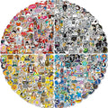 Arme Stickers Pack, 400 PCS Cool Stickers Decals, Random Sticker for Waterbottles Laptop Computer Vinyl Waterproof Sticker, Skateboard Stickers for Adults