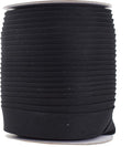 Mandala Crafts 55 Yards 1 Inch Black Double Fold Bias Tape for Sewing - Bias Binding Tape for Quilting Binding, Hemming, Seam, and Fabric Piping