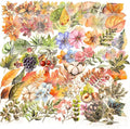emmoolife Pressed Flower Stickers Set (100 PCS) Dried Flowers Themed Resin Sticker Decals Floral Botanical Journaling Stickers for Scrapbook Supplies Bullet Junk Journal Bottles Planner Laptops