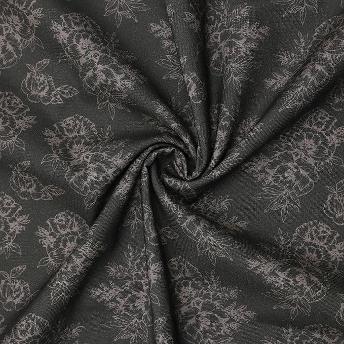 Tinyspool & Co. 100% American Cotton Fabric – 3 Yard Cut Quilting Fabric – Prewashed Preshrunk Yardage for Quilt Backing Borders Binding Sewing Crafts – Star Dune No.10 – Dark Taupe