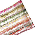6 Rolls Flower Wall PET Tape Set, Seamless Floral Brick Stone Stickers for Journaling, DIY Crafts, Planner, Scrapbook Supplies with Clip, Waterproof and Decorative