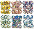 Yoksas 60Pcs Holographic Fantasy Butterfly Dragonfly Moon Stickers - Waterproof Nature Aesthetics Plants Insects Shiny Stickers for Scrapbooking,Junk Journals,Planner