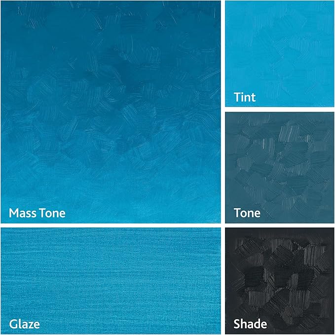 Tusc & Pine Artist Oil Paint - Cerulean Blue, 150 ml, Non-Yellowing, Rich & Creamy Consistency, Maximum Pigment Load, Small Batch Milled Oil Paints Made in the USA for Professional Artists