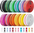 Solsew 12 Pcs 60 Yards Colourful Zippers for Sewing #5 Nylon Contrasting Colors Assorted Zipper by The Yard with 120 Sliders for Women Men DIY Tailor Bag Garment Crafts Supplies(Bright Color)