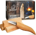 BeaverCraft Whittling Kit for Beginners, Wood Carving Kit for Beginners - Wood Carving Tools Woodworking Kit for Adults and Teens - Whittling Knife Kit with Wood Blocks - Wood Carving Set DIY03 Wizard