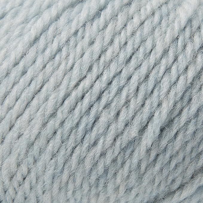 100% Merino Wool Yarn, 3-Ply Luxurious and Soft Yarn for Hand Knitting & Crocheting (Water Blue, 1Ball)