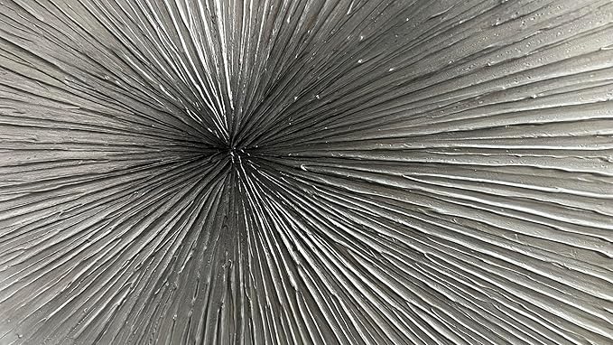 3D Abstract Art Oil Paintings on Canvas Texture Silver Gray Color Abstract Artwork Modern Home Decor Canvas Wall Art Ready to Hang for Living Room Bedroom 30x30inch
