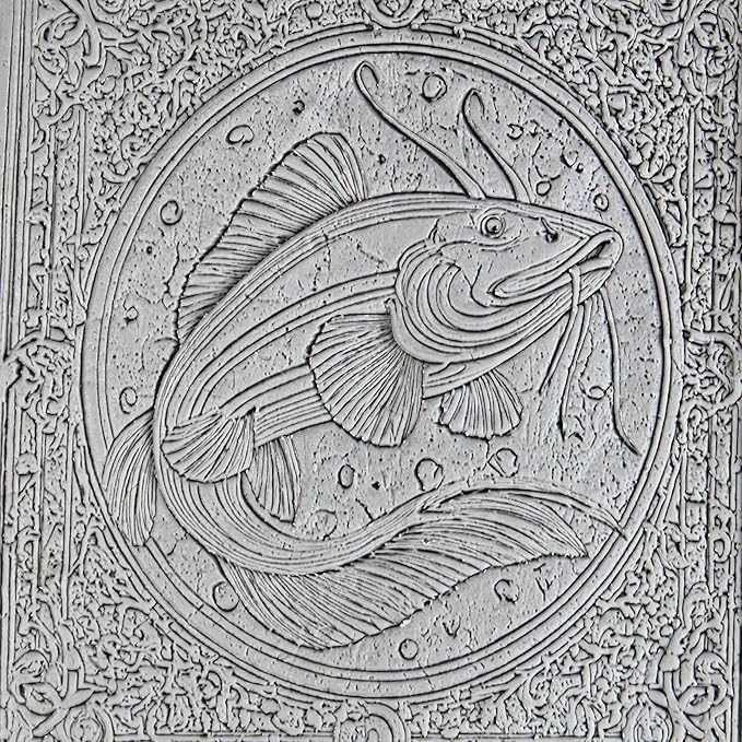 Ultimate Freshwater 8-Set Clay Texture Rollers (4") - Freshwater Set #01 - Embossing Pattern Rollers for Polymer & Ceramic Clay, Pottery & Crafts