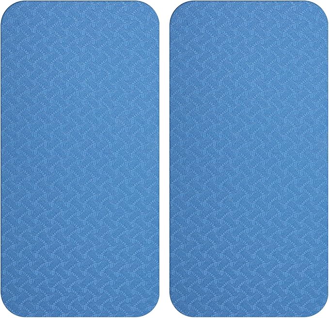 2 PCS Sewing Machine Foot Pedal Mat, No Slip Muffling Sewing Machine Foot Mat, Quilting Supplies Accessories Waterproof Easy to Clean, Blue