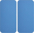 2 PCS Sewing Machine Foot Pedal Mat, No Slip Muffling Sewing Machine Foot Mat, Quilting Supplies Accessories Waterproof Easy to Clean, Blue